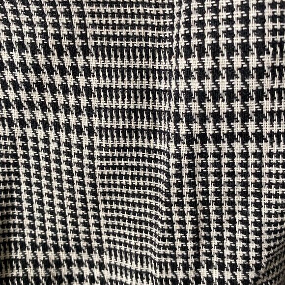 Vintage Y2K Black Houndstooth Plaid Sundress 90s Aesthetic Dress - Picture 2 of 6